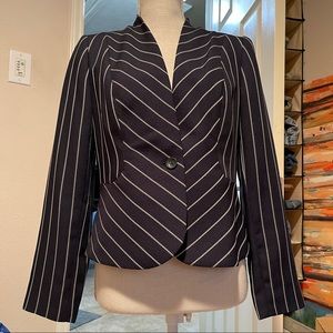 Navy & ivory jacket - Amanda Smith